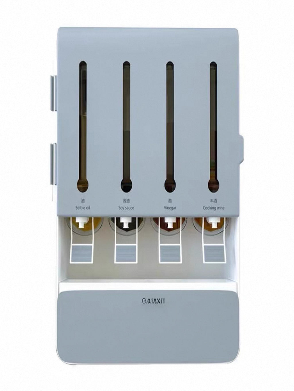 Wall-Mounted Kitchen Spice Rack – No-Drill Luxury Seasoning Organizer with Sauce & Vinegar Storage